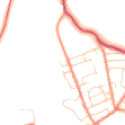 Daytime road noise heatmap for HD5 0HF