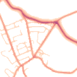 Daytime road noise heatmap for HD5 0LJ