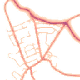 Daytime road noise heatmap for HD5 0LT