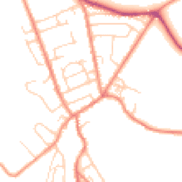 Daytime road noise heatmap for HD5 0NE