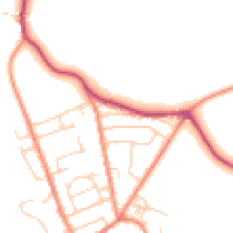 Daytime road noise heatmap for HD5 0NG