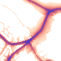 Daytime road noise heatmap for HD5 0RD