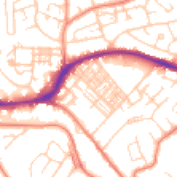 Daytime road noise heatmap for HD5 8BE