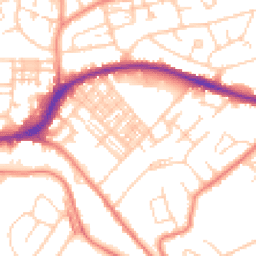 Daytime road noise heatmap for HD5 8BH