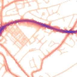 Daytime road noise heatmap for HD5 8DT
