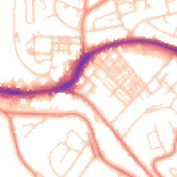 Daytime road noise heatmap for HD5 8HB