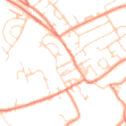 Daytime road noise heatmap for HD5 8NQ