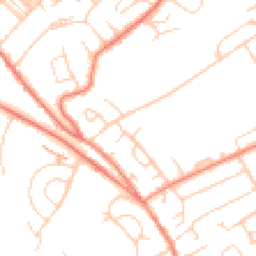 Daytime road noise heatmap for HD5 8NT