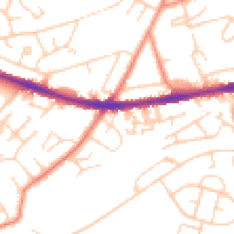 Daytime road noise heatmap for HD5 8PS