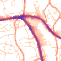 Daytime road noise heatmap for HD5 8QX