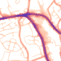 Daytime road noise heatmap for HD5 8QZ