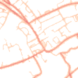 Daytime road noise heatmap for HD5 8UU