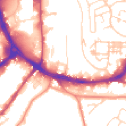 Daytime road noise heatmap for HD5 9AE