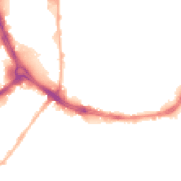 Night-time road noise heatmap for HD5 9AE