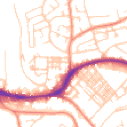 Daytime road noise heatmap for HD5 9DA