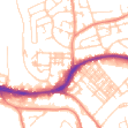 Daytime road noise heatmap for HD5 9DD