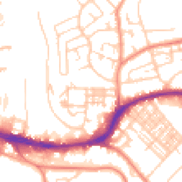 Daytime road noise heatmap for HD5 9DG