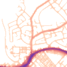 Daytime road noise heatmap for HD5 9JU