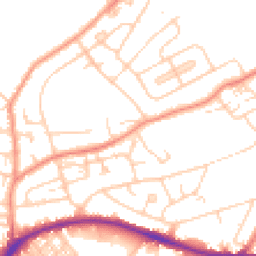 Daytime road noise heatmap for HD5 9LL