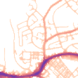 Daytime road noise heatmap for HD5 9LX