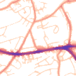 Daytime road noise heatmap for HD5 9XY