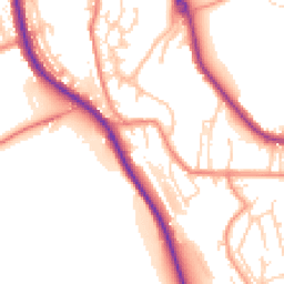 Daytime road noise heatmap for HD8 0AB
