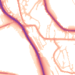 Daytime road noise heatmap for HD8 0AE