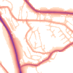 Daytime road noise heatmap for HD8 0AH