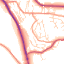 Daytime road noise heatmap for HD8 0AL