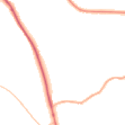 Night-time road noise heatmap for HD8 0AL