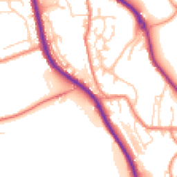 Daytime road noise heatmap for HD8 0AS