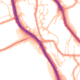 Daytime road noise heatmap for HD8 0AU