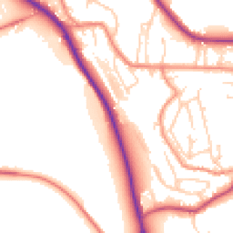 Daytime road noise heatmap for HD8 0AW
