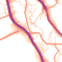 Daytime road noise heatmap for HD8 0AX