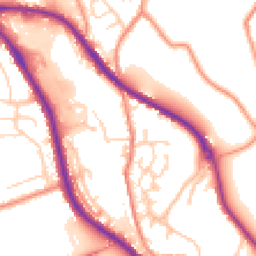 Daytime road noise heatmap for HD8 0AY