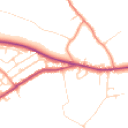 Daytime road noise heatmap for HD8 0AZ