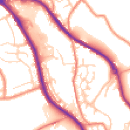 Daytime road noise heatmap for HD8 0BB