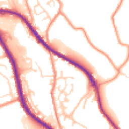 Daytime road noise heatmap for HD8 0BE