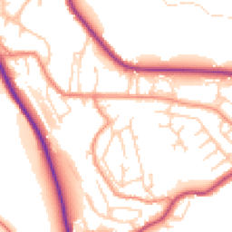 Daytime road noise heatmap for HD8 0BS