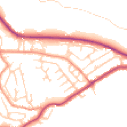 Daytime road noise heatmap for HD8 0BT