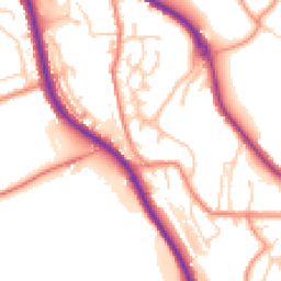 Daytime road noise heatmap for HD8 0BX