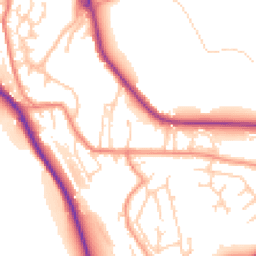 Daytime road noise heatmap for HD8 0DG