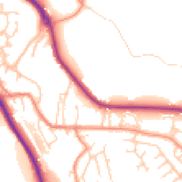 Daytime road noise heatmap for HD8 0DH