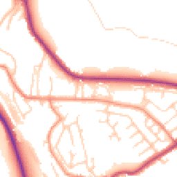 Daytime road noise heatmap for HD8 0DN