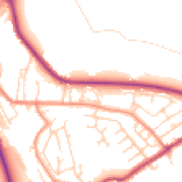 Daytime road noise heatmap for HD8 0DP