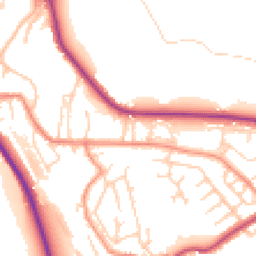 Daytime road noise heatmap for HD8 0DQ
