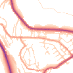 Daytime road noise heatmap for HD8 0DW