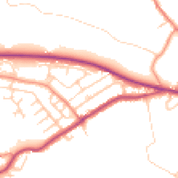 Daytime road noise heatmap for HD8 0EB