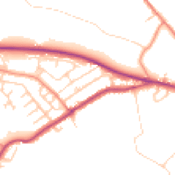 Daytime road noise heatmap for HD8 0EE