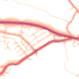 Daytime road noise heatmap for HD8 0EF